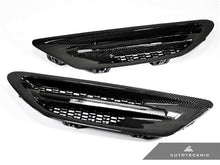 Load image into Gallery viewer, AutoTecknic Replacement Carbon Fiber Fender Vents - BMW F10 M5