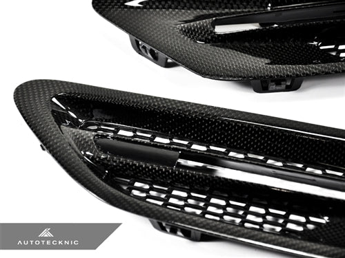 AutoTecknic Replacement Carbon Fiber Fender Vents - BMW F10 M5