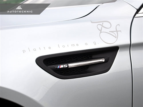 AutoTecknic Replacement Stealth Black Fender Vents - BMW F10 M5