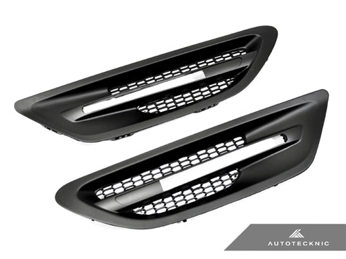 AutoTecknic Replacement Stealth Black Fender Vents - BMW F10 M5