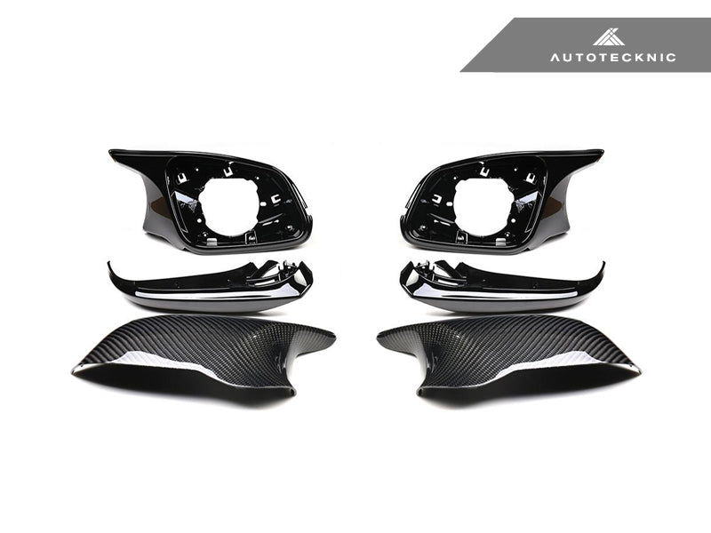 AutoTecknic Version III M-Inspired Dry Carbon Mirror Housing Kit - BMW F22 2-Series | F30 3-Series | F32 4-Series | F87 M2