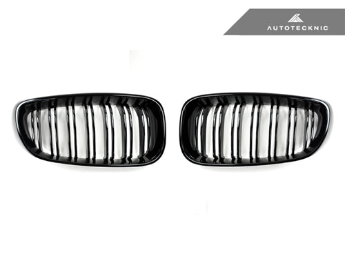 AutoTecknic Dual-Slat Glazing Black Front Grille Set - F34 3-Series Gran Turismo