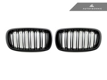 Load image into Gallery viewer, AutoTecknic Dual-Slats Stealth Black Front Grille Set - F15 X5 | F85 X5M &amp; F16 X6 | F86 X6M