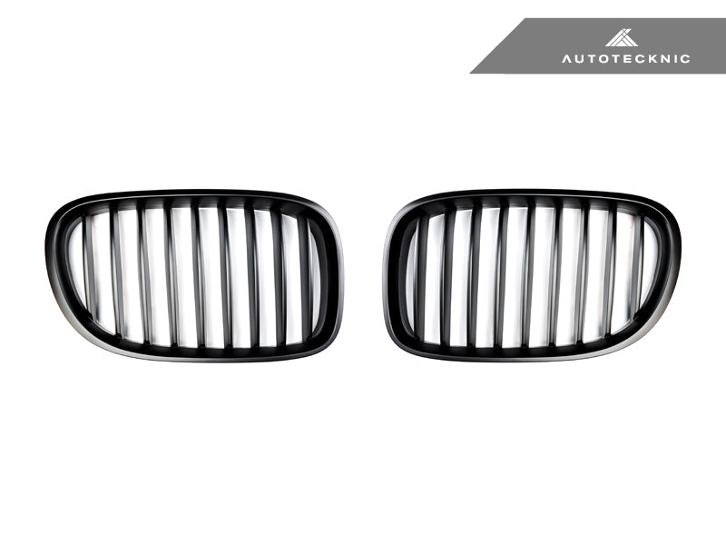 AutoTecknic Stealth Black Front Grille Set - BMW F01/ F02 7-Series LCI