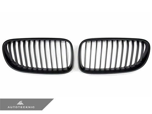 AutoTecknic Stealth Black Front Grille Set - BMW E92 Coupe | E93 Cabrio | 3-Series LCI