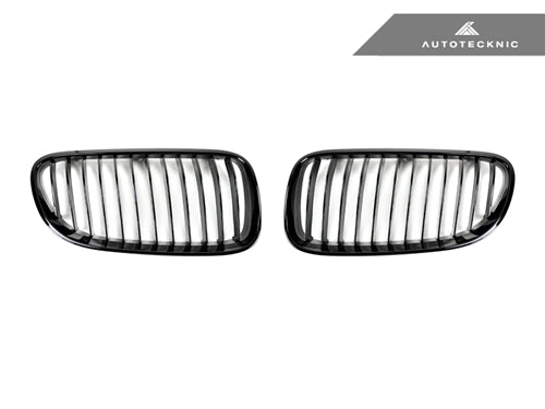 AutoTecknic Glazing Black Front Grille Set - BMW E92 Coupe | E93 Cabrio | 3-Series LCI