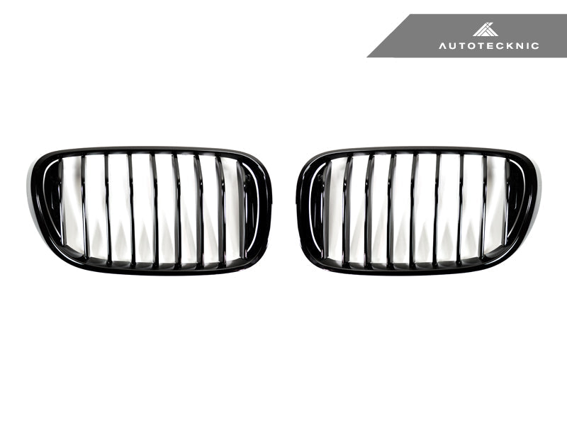 AutoTecknic Glazing Black Front Grille Set - BMW G11/ G12 7-Series Pre-LCI (16-19)