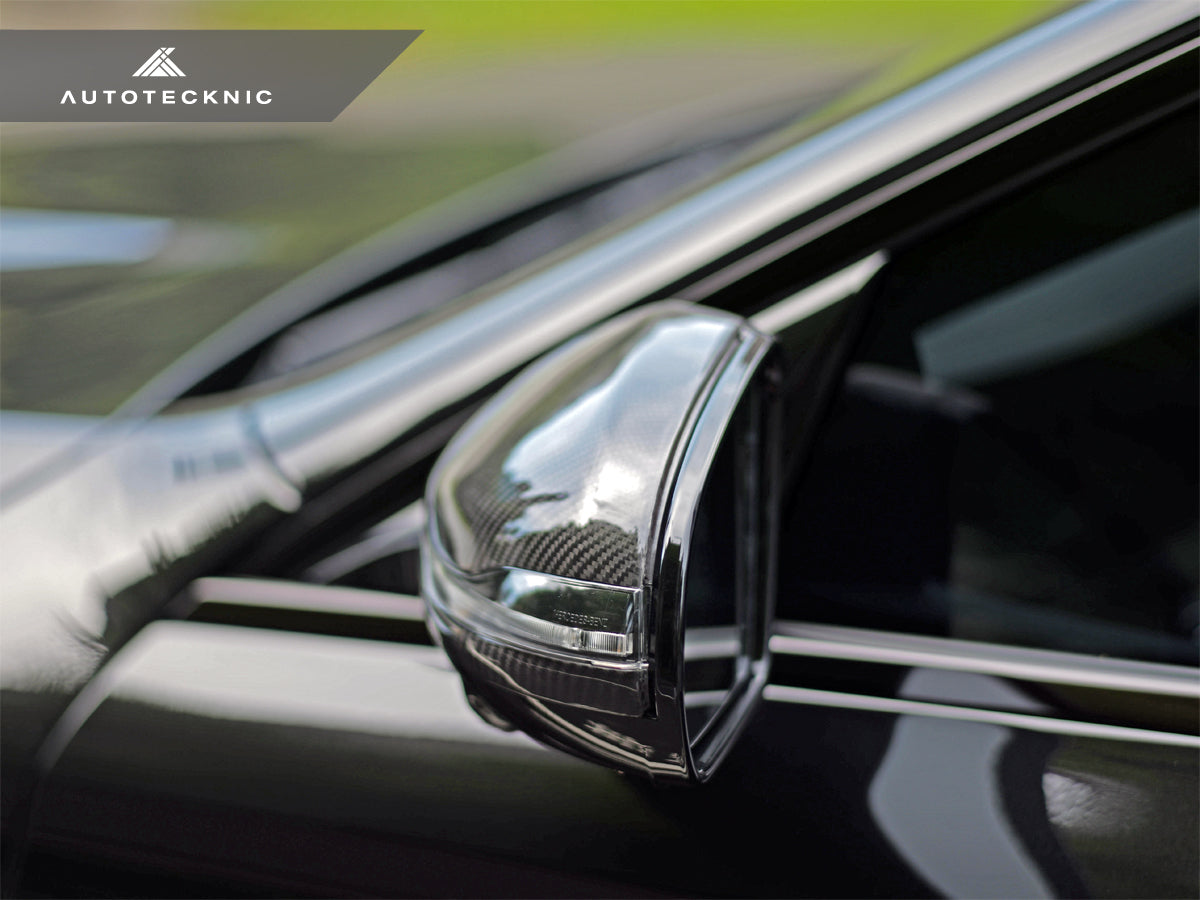 AutoTecknic Replacement Version II Dry Carbon Mirror Covers - Mercedes-Benz W222 S-Class