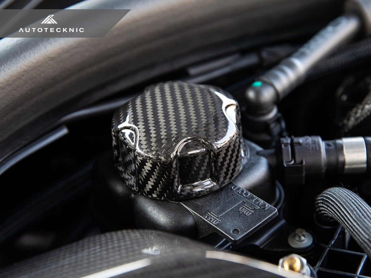 AutoTecknic Dry Carbon Charge Cooler Tank Cap Cover - BMW G87 M2