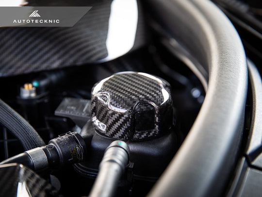 AutoTecknic Dry Carbon Charge Cooler Tank Cap Cover - BMW F10 M5
