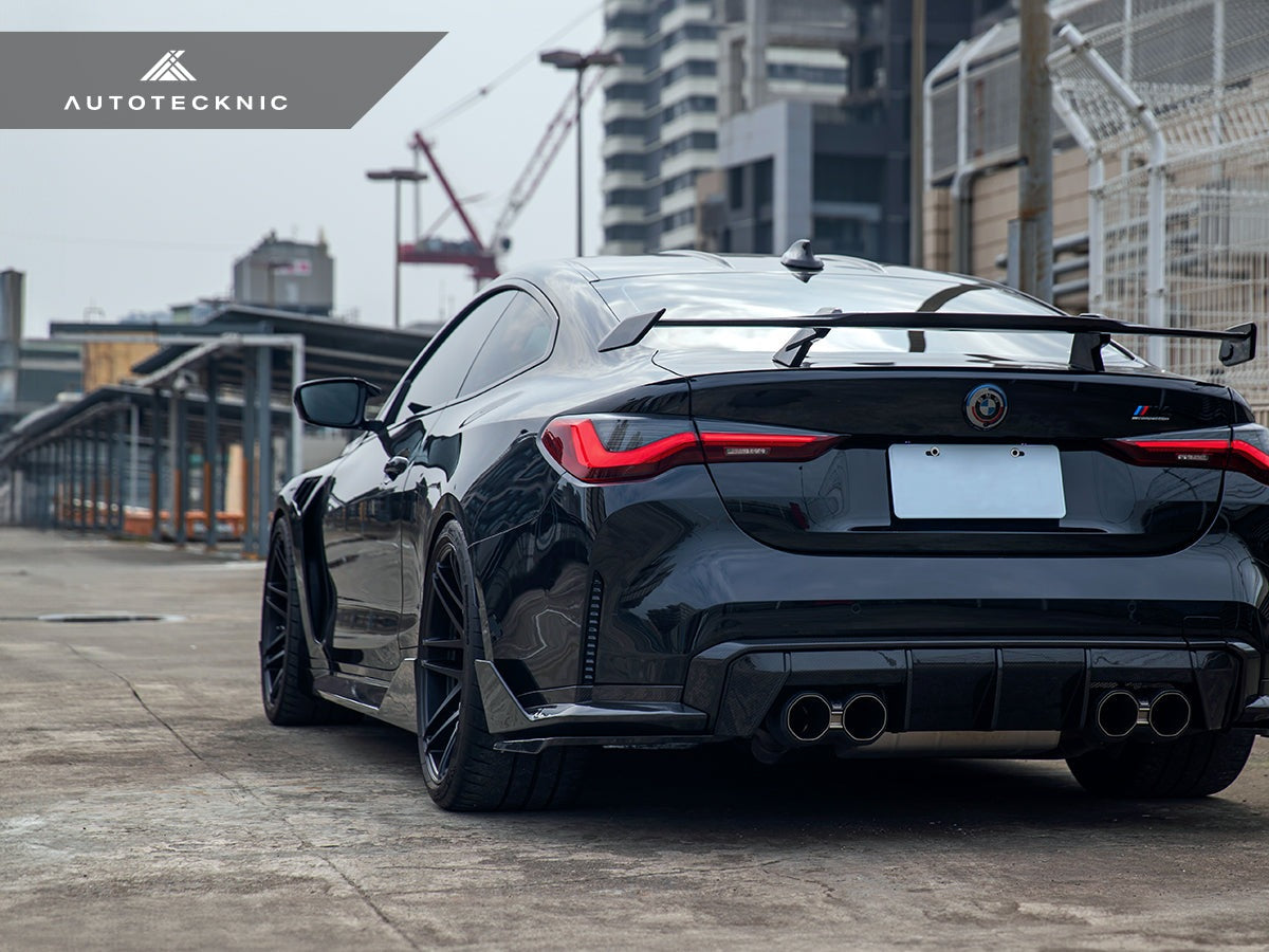 AutoTecknic Dry Carbon Rear Splitter Winglet Set - BMW G80/ G81 M3 | G82/ G83 M4