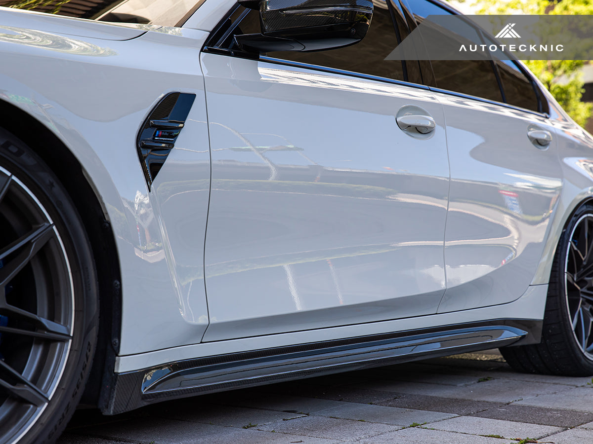 AutoTecknic Dry Carbon OEM-Spec Side Skirt Set - BMW G80/ G81 M3