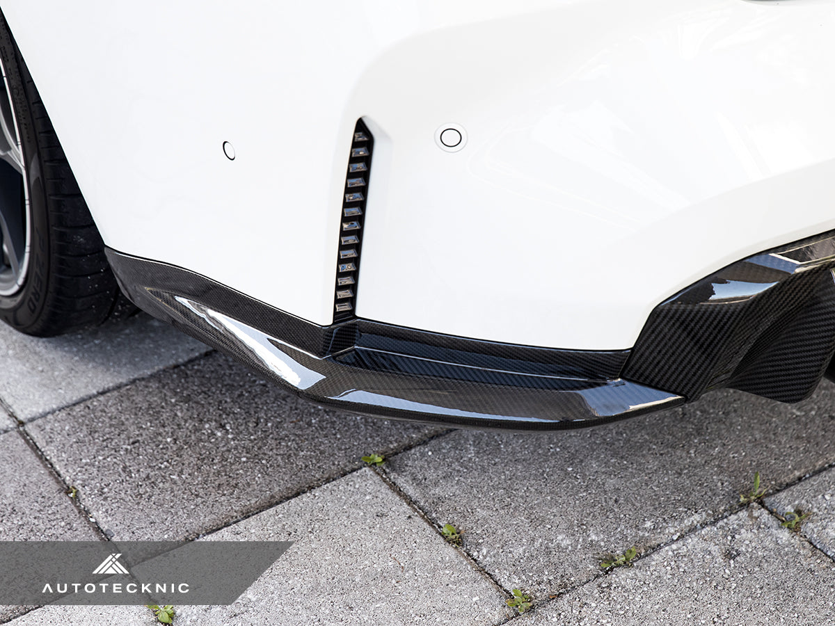AutoTecknic Dry Carbon OEM-Spec Rear Splitter Set - BMW G80 M3 | G82 M4