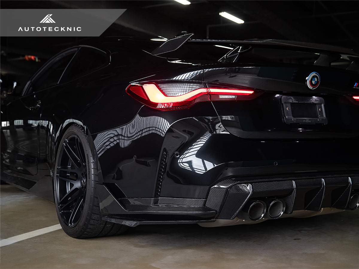 AutoTecknic Dry Carbon Rear Splitter Winglet Set - BMW G80/ G81 M3 | G82/ G83 M4