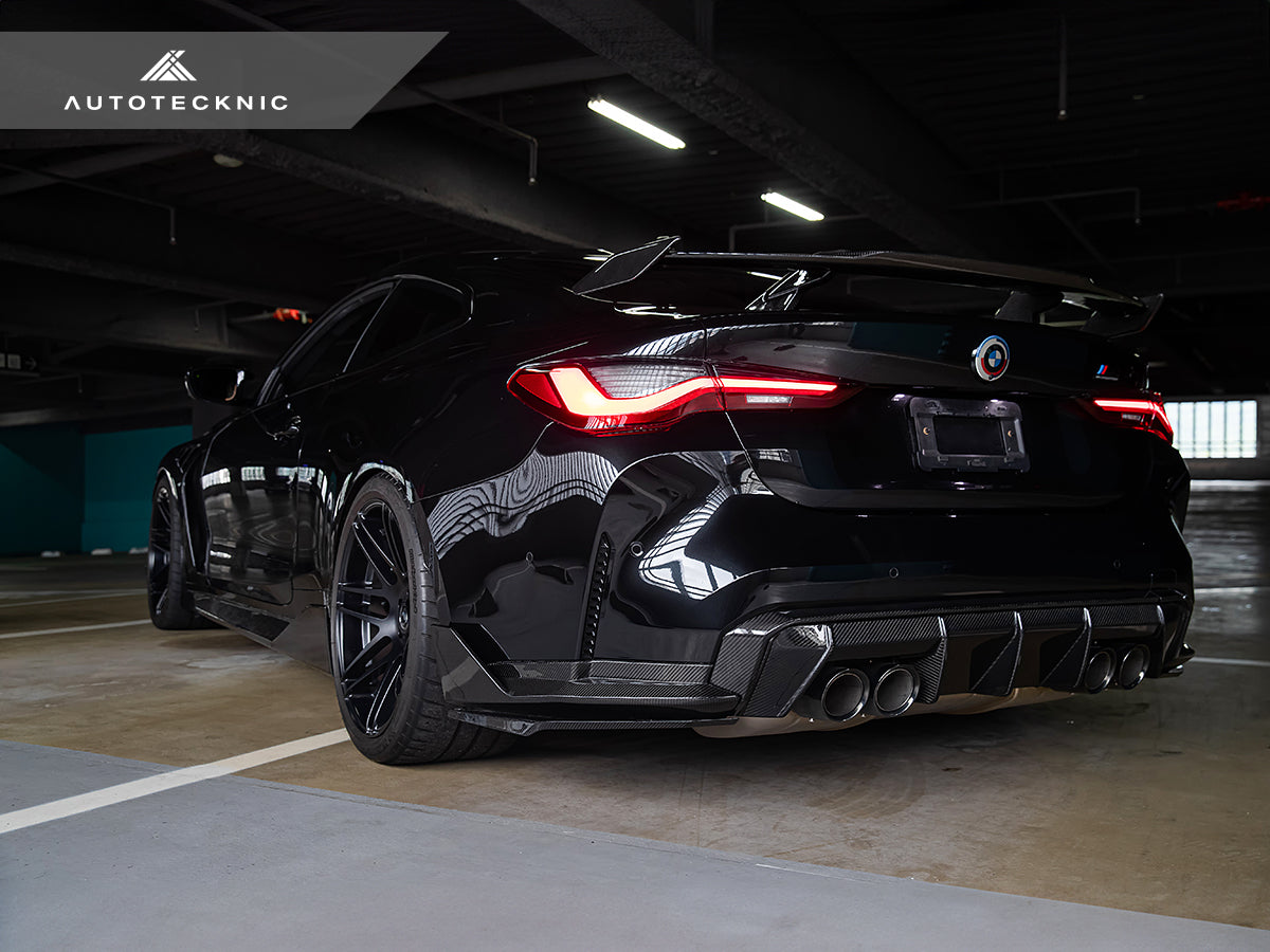 AutoTecknic Dry Carbon Rear Splitter Winglet Set - BMW G80/ G81 M3 | G82/ G83 M4