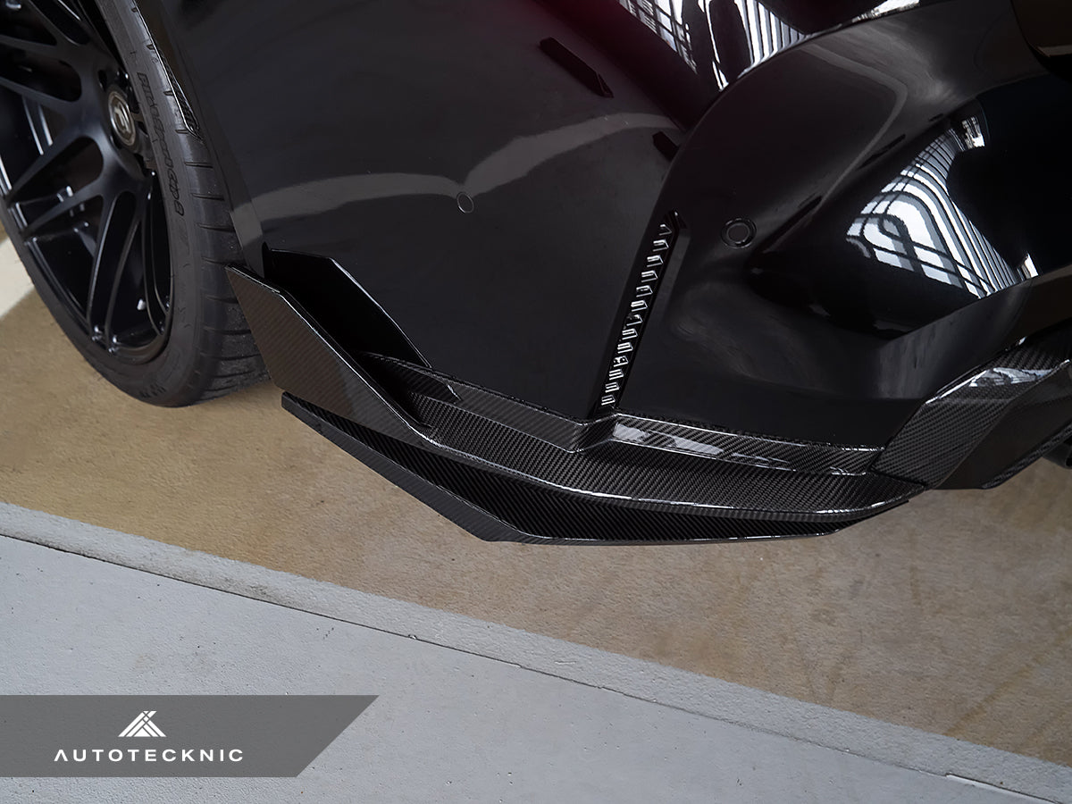 AutoTecknic Dry Carbon Rear Splitter Winglet Set - BMW G80/ G81 M3 | G82/ G83 M4