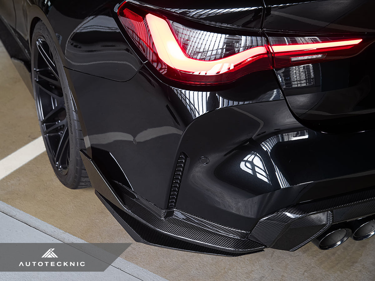 AutoTecknic Dry Carbon Rear Splitter Winglet Set - BMW G80/ G81 M3 | G82/ G83 M4