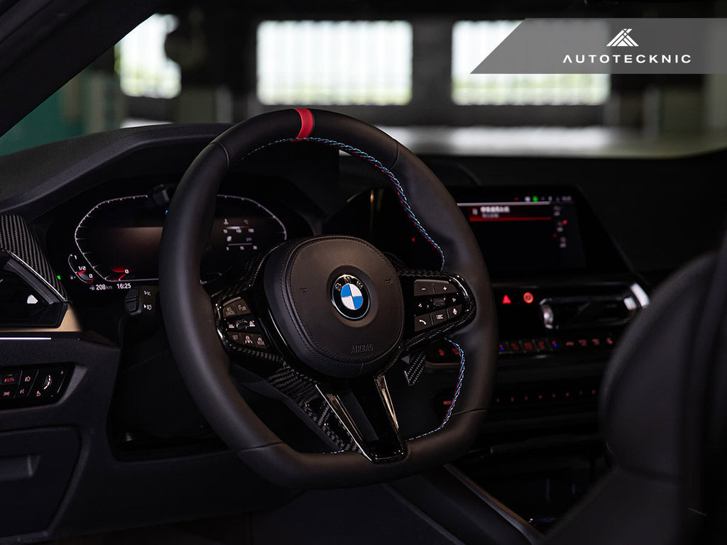 AutoTecknic LCI Carbon Steering Wheel Trim - BMW G22/ G26 4-Series 2025-Up