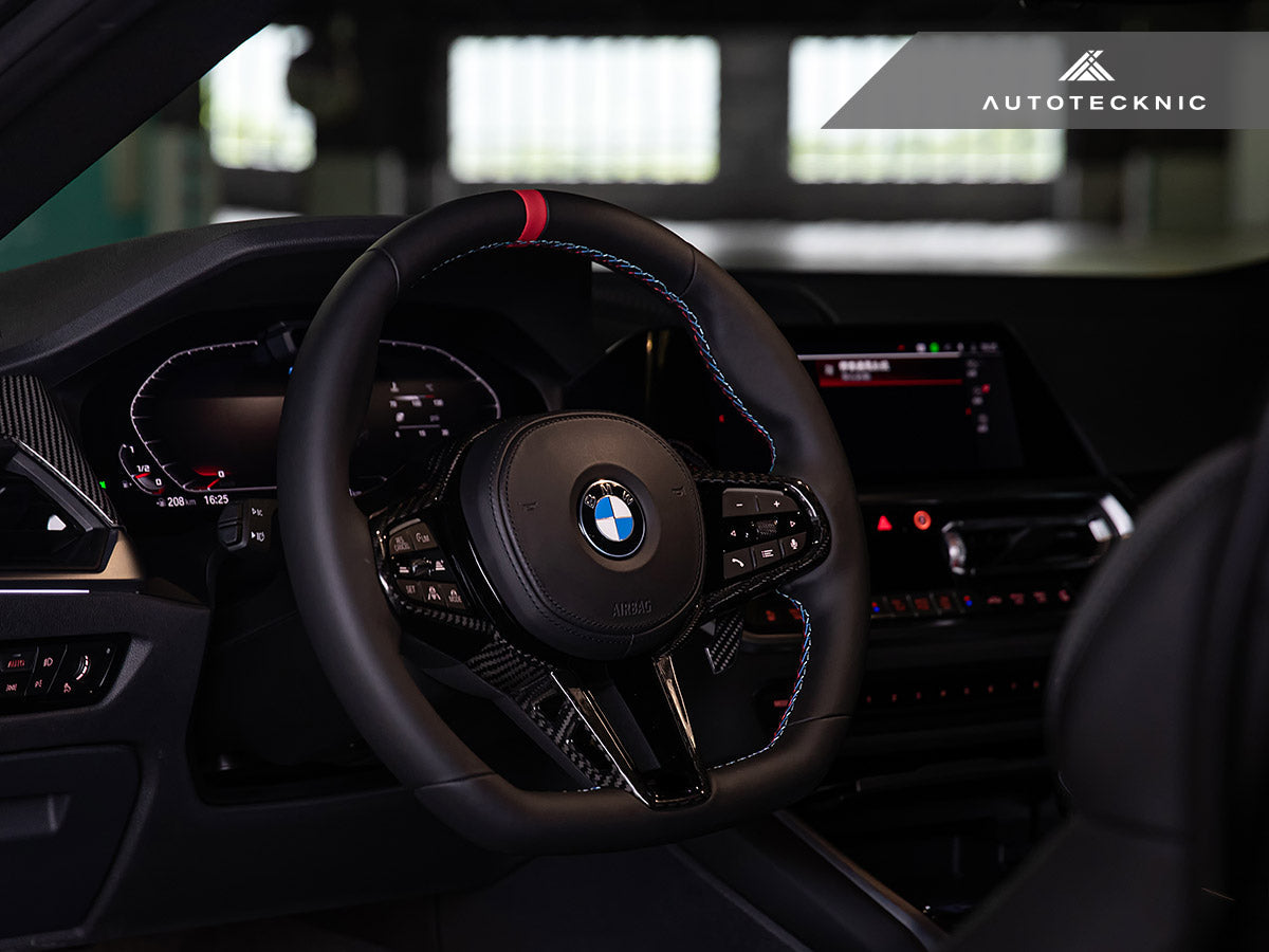 AutoTecknic LCI Carbon Steering Wheel Trim - BMW G20/ G21 3-Series 2025-Up
