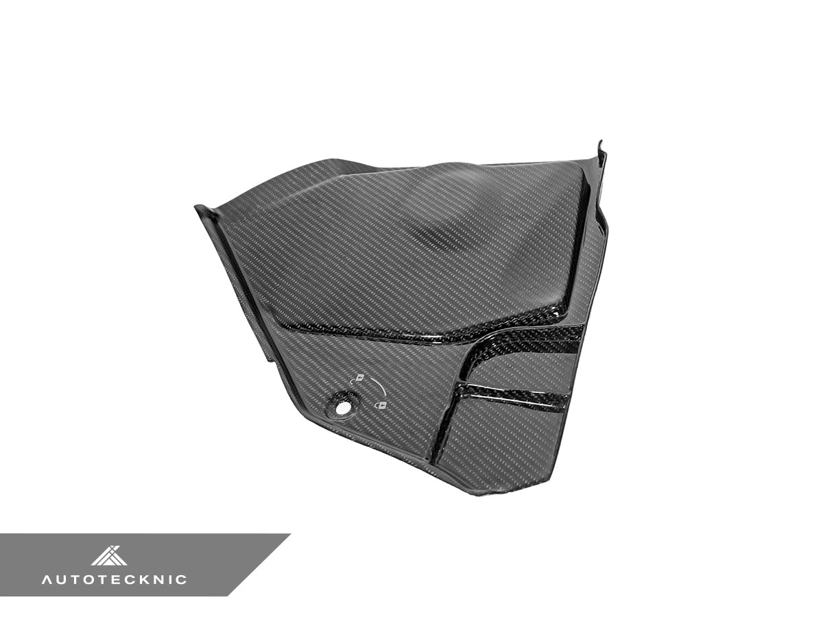 AutoTecknic Dry Carbon Engine Cowl Panel Trim Set - Toyota A90 Supra 2020-Up