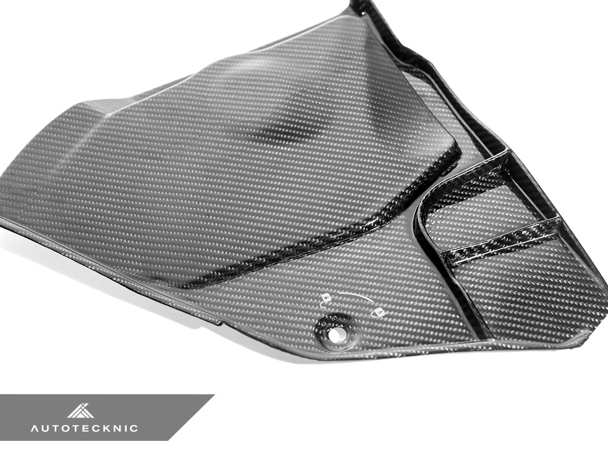AutoTecknic Dry Carbon Engine Cowl Panel Trim Set - Toyota A90 Supra 2020-Up