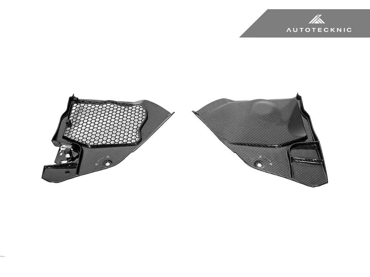 AutoTecknic Dry Carbon Engine Cowl Panel Trim Set - Toyota A90 Supra 2020-Up