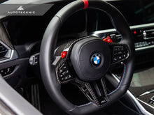 Load image into Gallery viewer, AutoTecknic Carbon LCI Steering Wheel Top Cover - G8X M2/ M3/ M4