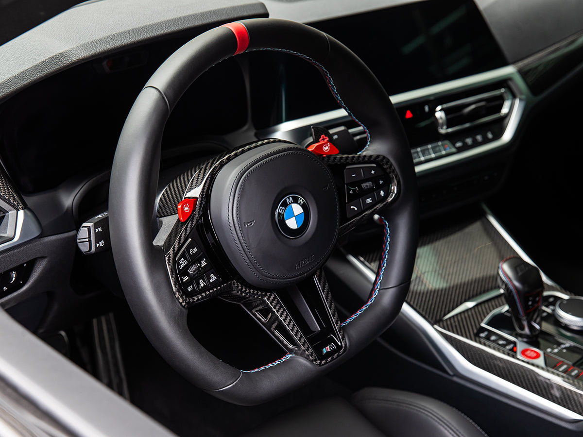AutoTecknic LCI Carbon Steering Wheel Trim - BMW G20/ G21 3-Series 2025-Up