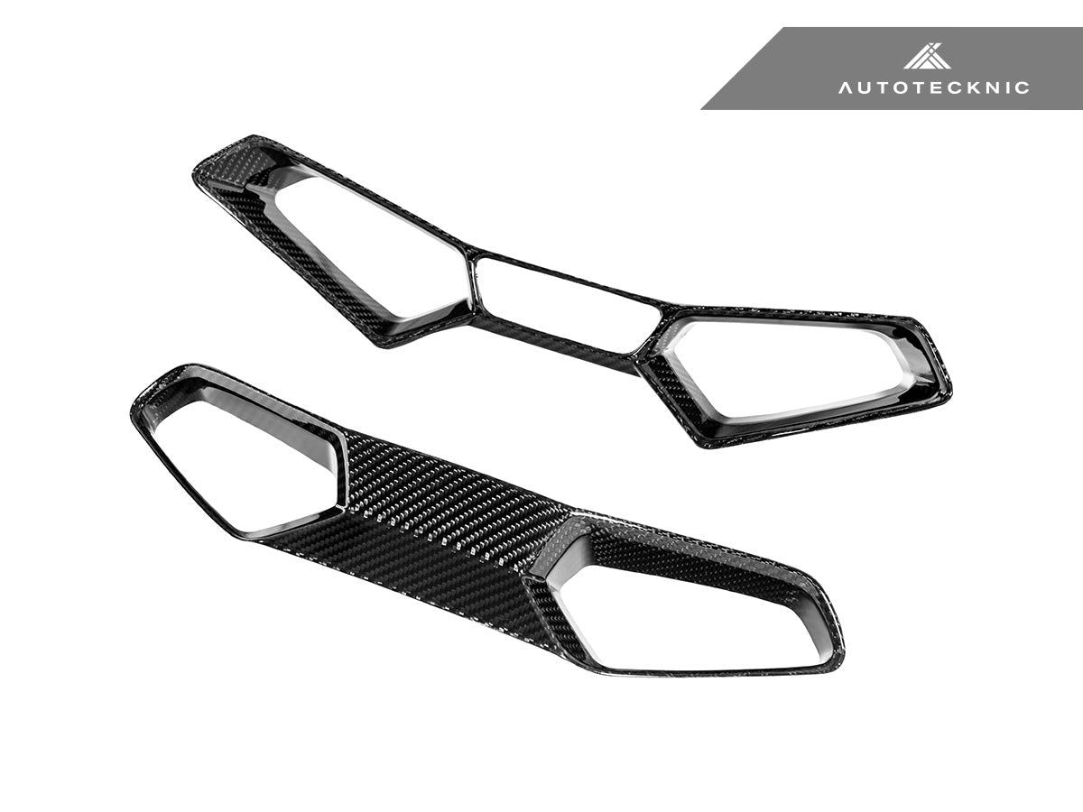 AutoTecknic Dry Carbon Fiber Seat Belt Outlet Cover Set - BMW G80 M3 | G82 M4 | G87 M2 | M Carbon Bucket Seats