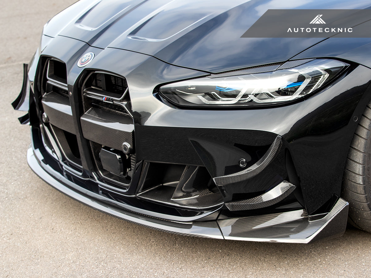 AutoTecknic Dry Carbon GT4 Canard Set - BMW G80 M3 | G82 M4