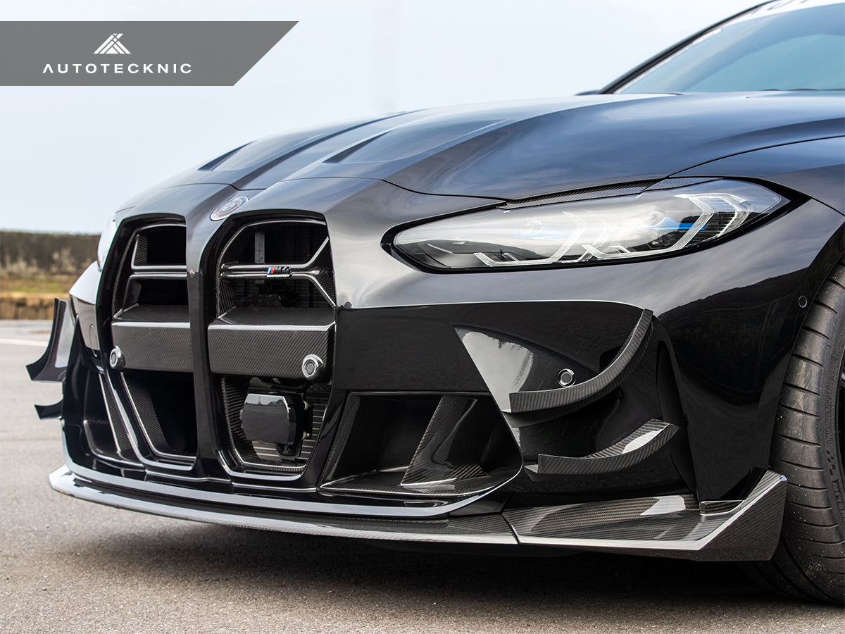 AutoTecknic Dry Carbon GT4 Canard Set - BMW G80 M3 | G82 M4