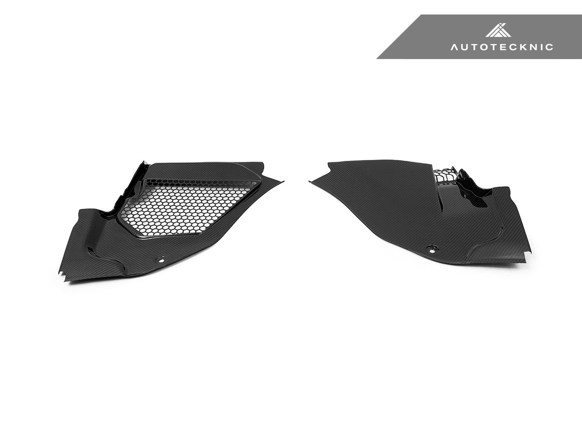AutoTecknic Dry Carbon Engine Cowl Panel Trim Set - BMW F91/ F92/ F93 M8