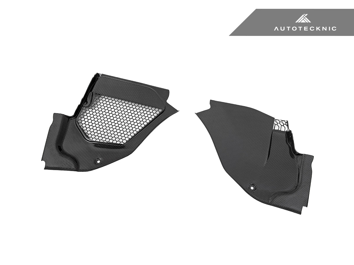 AutoTecknic Dry Carbon Engine Cowl Panel Trim Set - BMW F91/ F92/ F93 M8