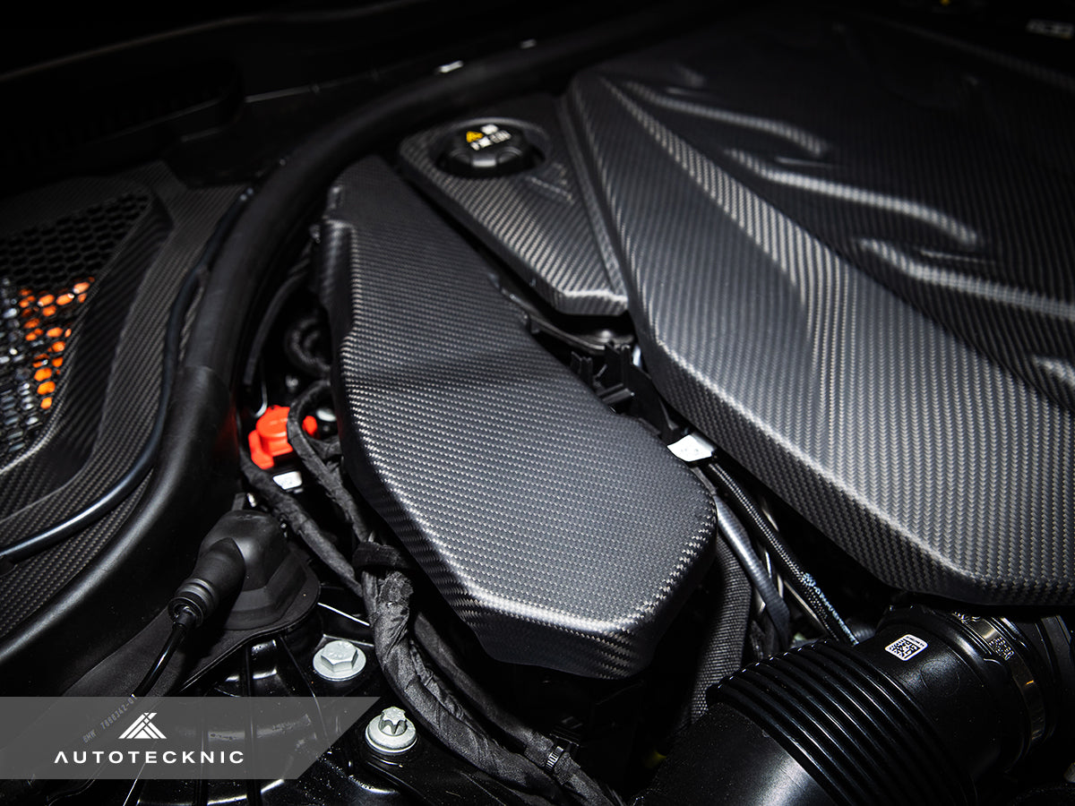 AutoTecknic Pre-Preg Carbon Engine Cover Extension Set - BMW G90/ G99 M5