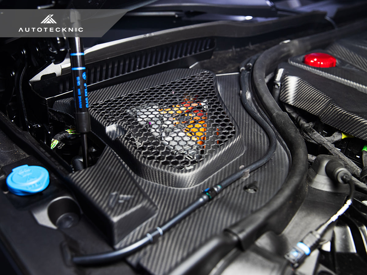 AutoTecknic Dry Carbon Engine Cowl Panel Trim Set - BMW G90/ G99 M5
