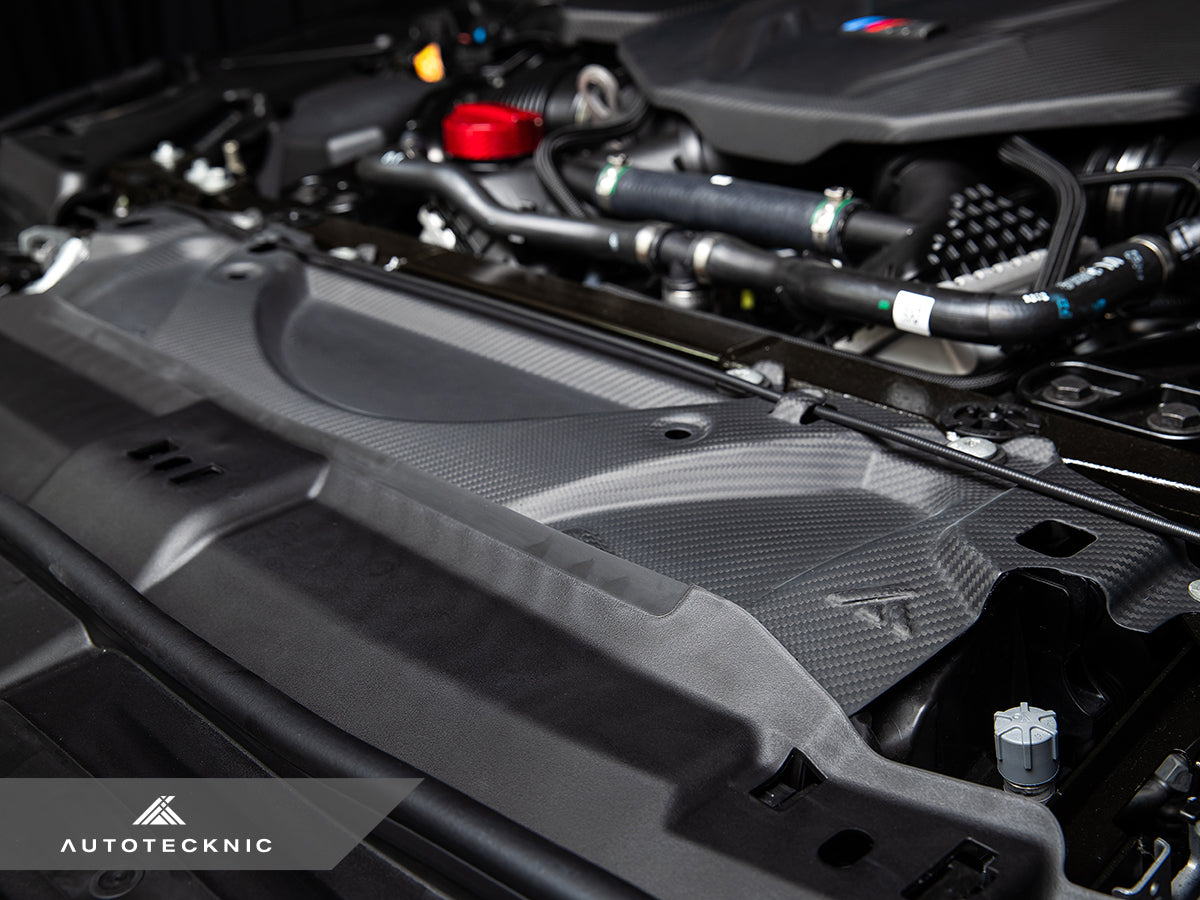 AutoTecknic Dry Carbon Fiber Crosslink Cooling Shroud - BMW G90/ G99 M5