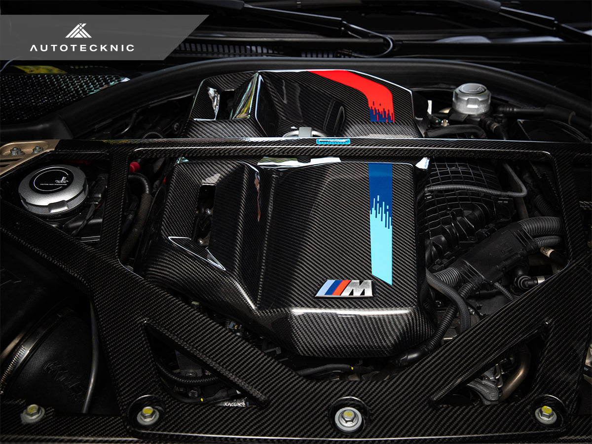 AutoTecknic Version II Dry Carbon Fiber Engine Cover - BMW G80 M3 | G82/ G83 M4