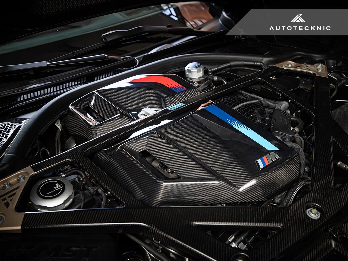 AutoTecknic Version II Dry Carbon Fiber Engine Cover - BMW G80 M3 | G82/ G83 M4
