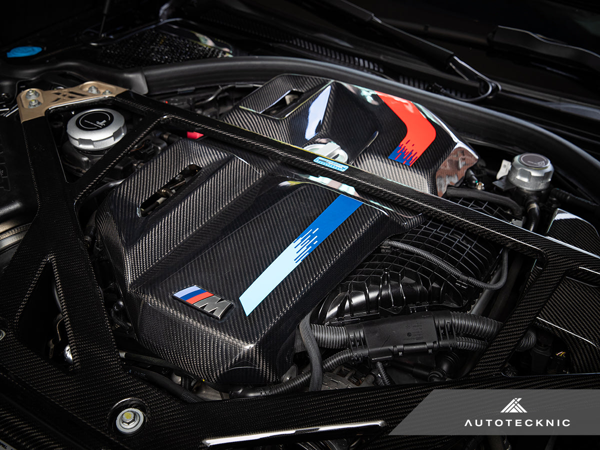 AutoTecknic Version II Dry Carbon Fiber Engine Cover - BMW G80 M3 | G82/ G83 M4