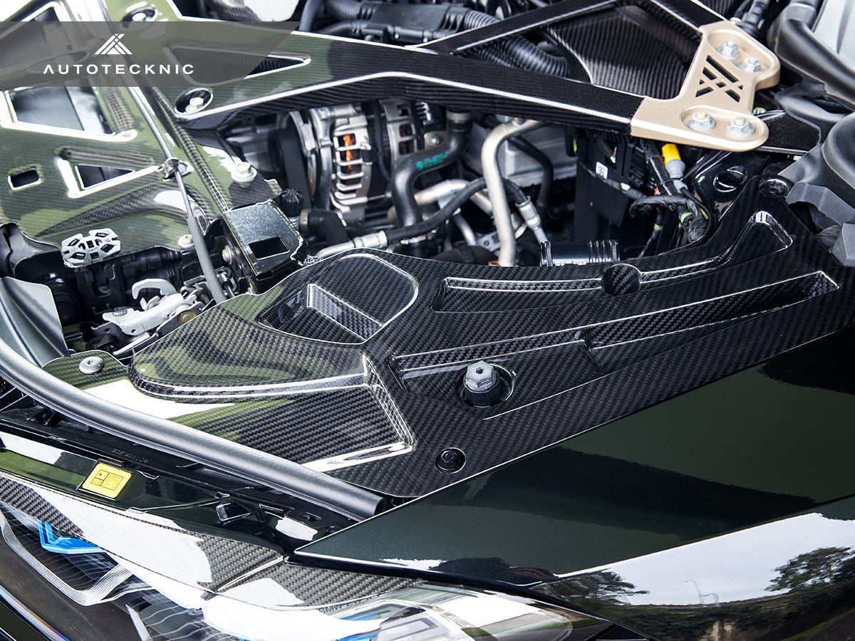 AutoTecknic Dry Carbon V2 Engine Bay Trim Set - BMW G80 M3 | G82/ G83 M4