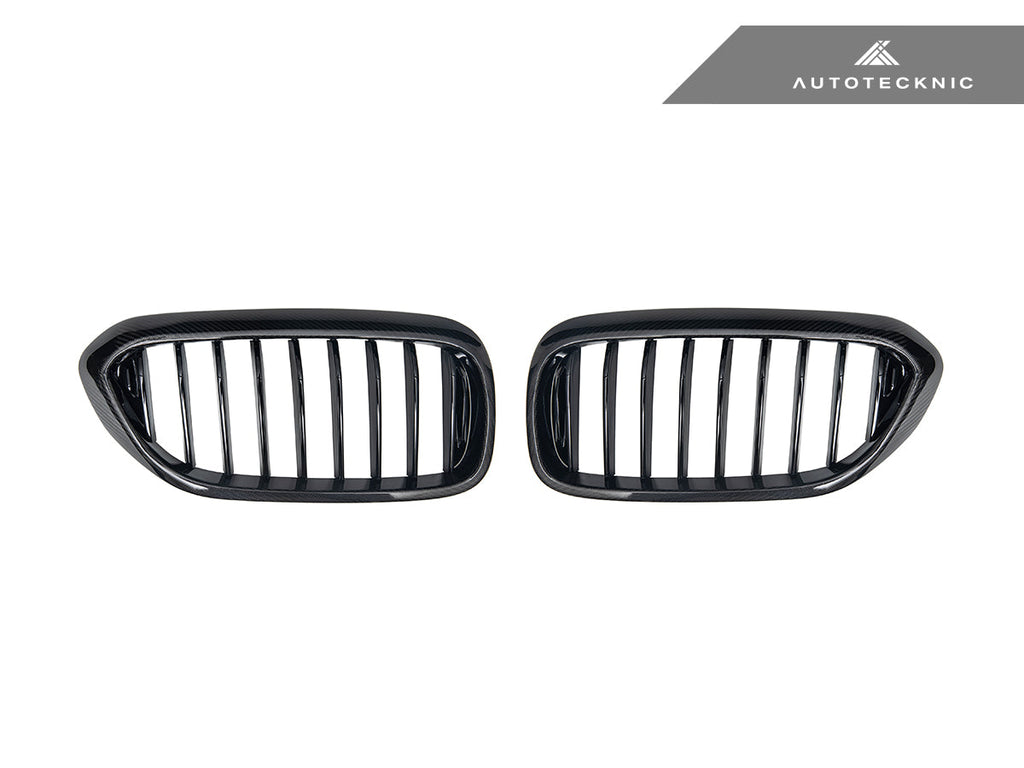 AutoTecknic Carbon Fiber Front Grille Set - BMW G30 5-Series Pre-LCI