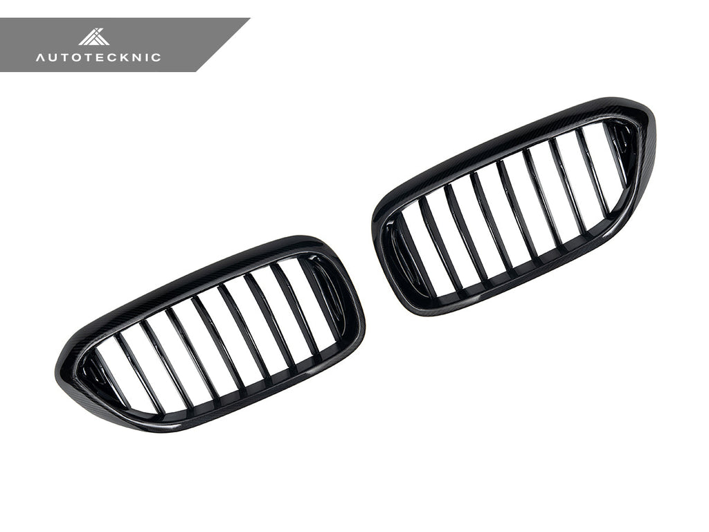 AutoTecknic Carbon Fiber Front Grille Set - BMW G30 5-Series Pre-LCI