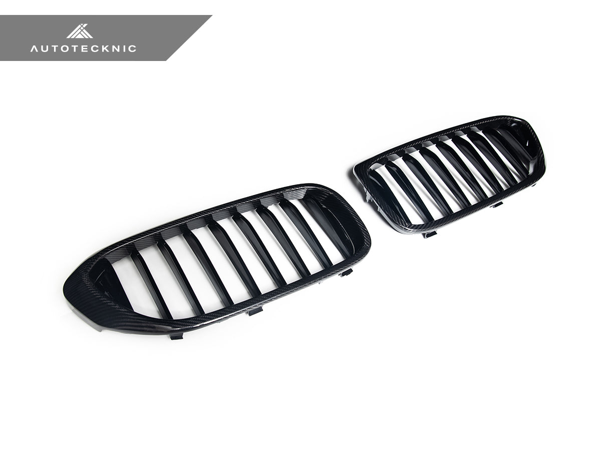 AutoTecknic Carbon Fiber Front Grille Set - BMW G30 5-Series Pre-LCI