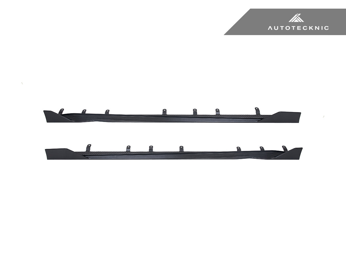 AutoTecknic Dry Carbon Side Skirt Extension Set V2 - BMW G87 M2