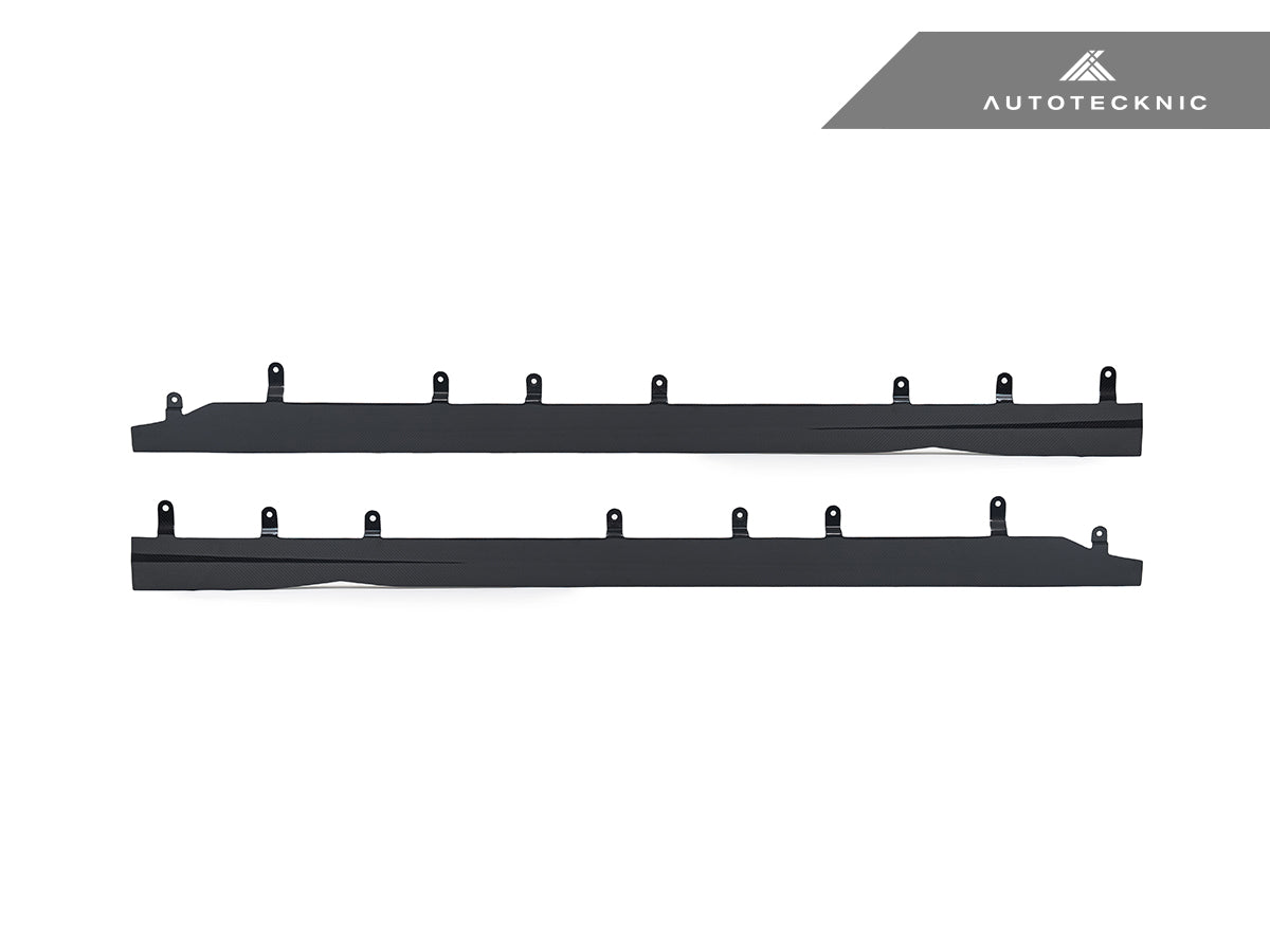 AutoTecknic Dry Carbon Side Skirt Extension Set V2 - BMW G87 M2