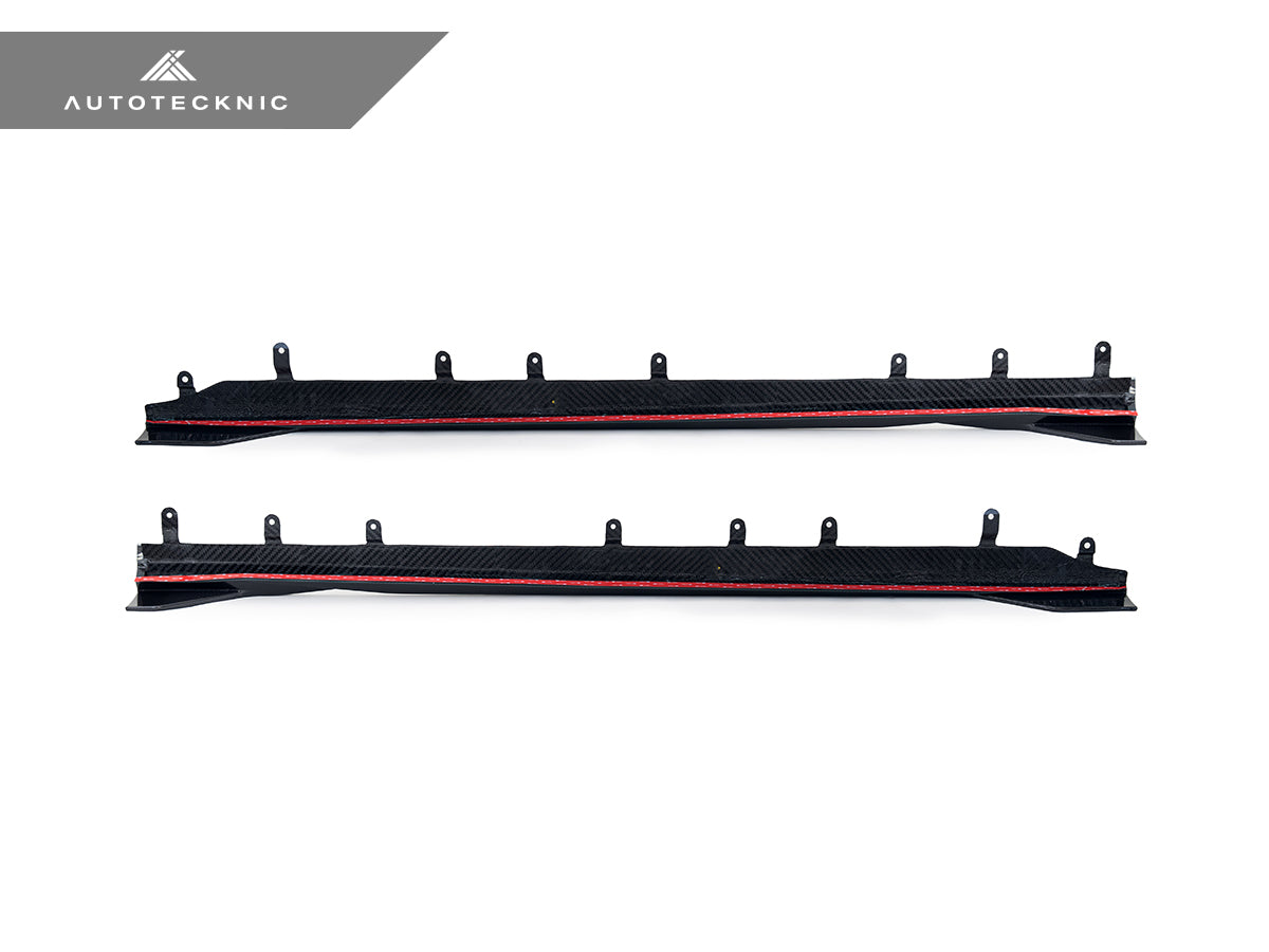 AutoTecknic Dry Carbon Side Skirt Extension Set V2 - BMW G87 M2