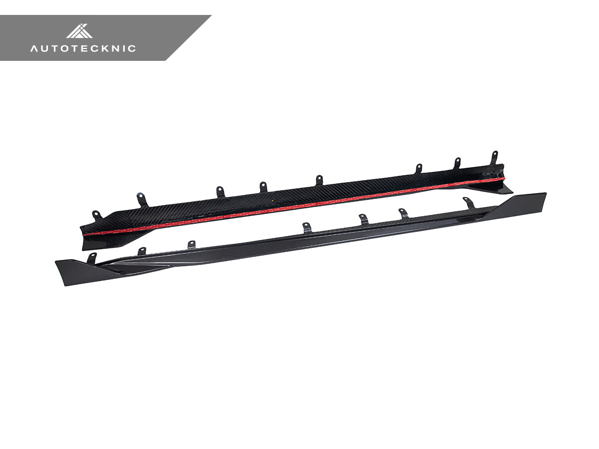 AutoTecknic Dry Carbon Side Skirt Extension Set V2 - BMW G87 M2