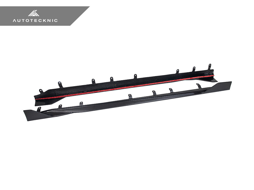 AutoTecknic Dry Carbon Side Skirt Extension Set V2 - BMW G87 M2