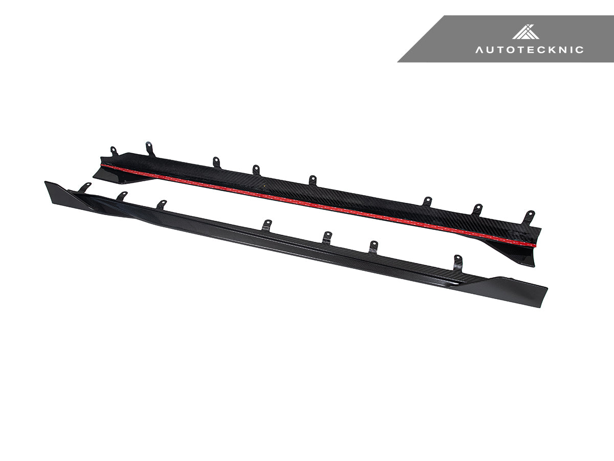 AutoTecknic Dry Carbon Side Skirt Extension Set V2 - BMW G87 M2