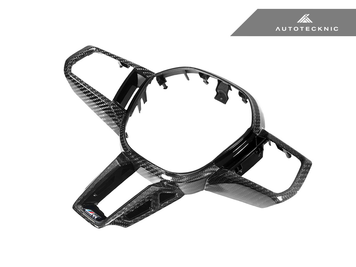 AutoTecknic Carbon Fiber Steering Wheel Trim - BMW G90/ G99 M5